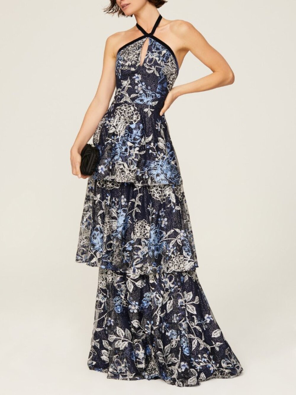 Marchesa Notte Embroidered Tulle Gown - Picture 3 of 8